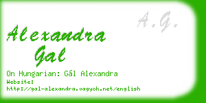 alexandra gal business card